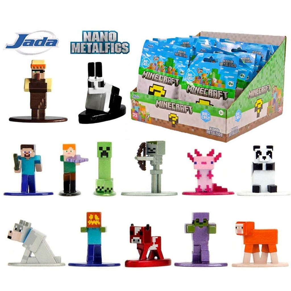 Reel Bag - จัดจำหน่ายฟิกเกอร์จิ๋ว Minecraft Nano Metalfigs แบบสุ่ม 100%
