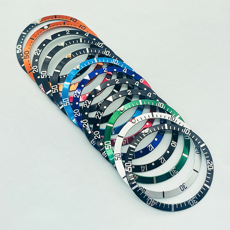 Reel Case - กรอบนาฬิกาอลูมิเนียมโค้ง36.5มม. ใส่ NH35เหมาะสำหรับ Submariner NH35 NH36ดำน้ำผู้ชายเคสอุปกรณ์เสริม