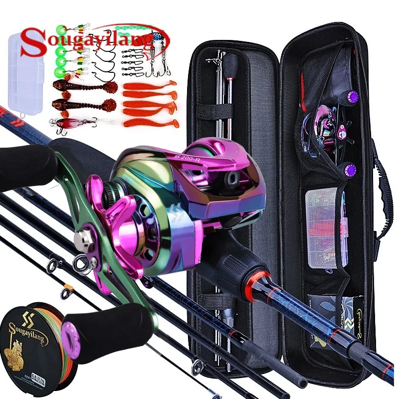 Reel Bag - Sougayilang เบ็ดตกปลาและม้วน 5 ส่วน Carbon Rod
