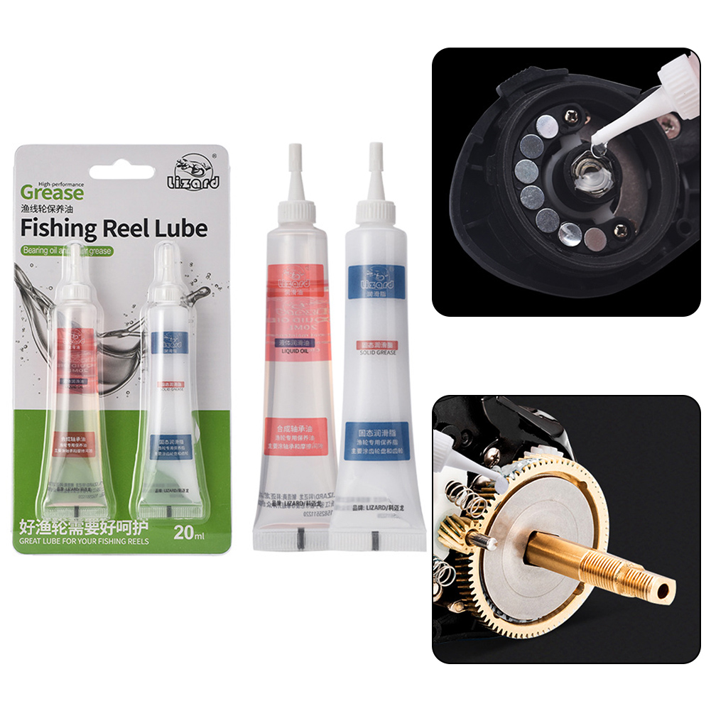 Reel Repair Kit - รอกตกปลา Grease Reel Care รอกตกปลาน้ํามันจาระบีการบํารุงรักษาอุปกรณ์ตกปลาสําหรับหล่อลื่นชิ้นส่วนแรงเสียดทานโลหะ