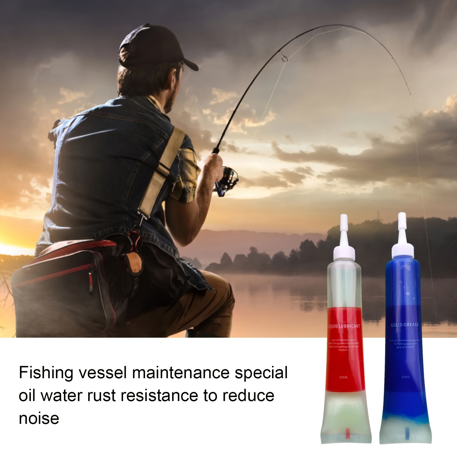 Reel Repair Kit - ชุดอุปกรณ์บำรุงรักษาล้อตกปลา 4 ชิ้น จาระบีป้องกันรอกตกปลา + น้ำมันหล่อลื่นสำหรับบำรุงรักษาลูกปืนรอกตกปลา