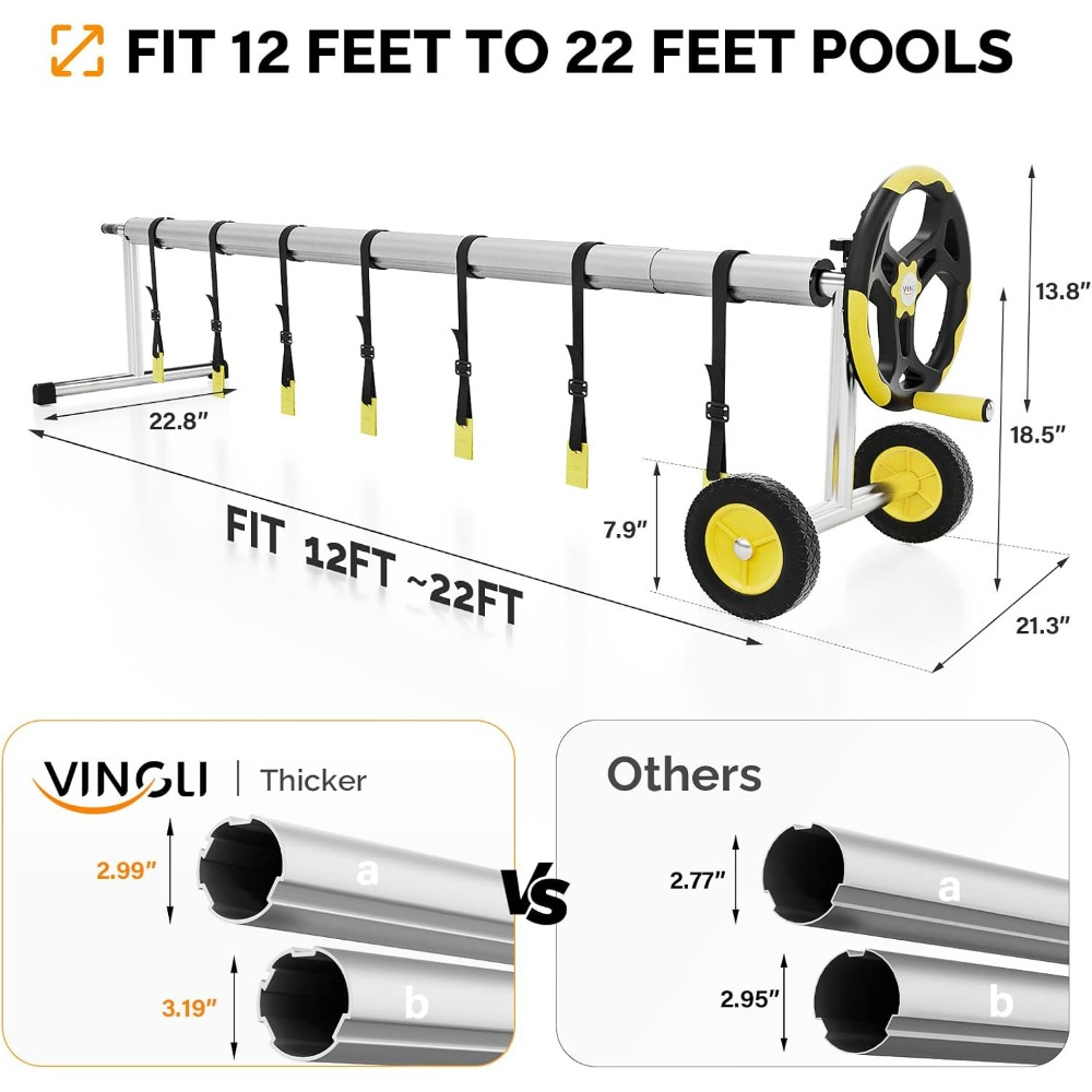 VINGLI 21FT อุปกรณ์ม้วนผ้าคลุม - Reel Cover บทวิจารณ์และราคา