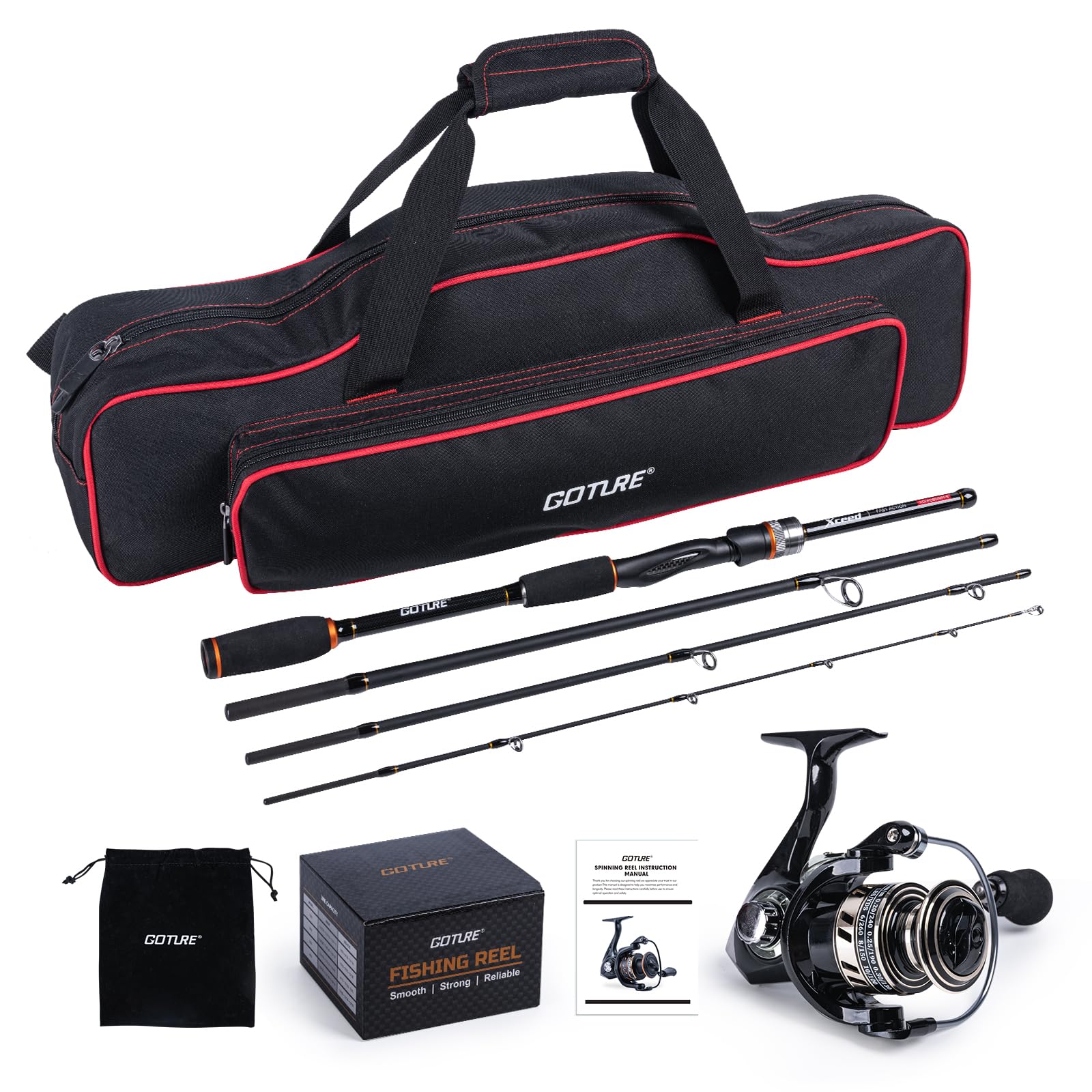 ชุดคันเบ็ดและรอกตกปลาแบบพกพา G - Reel Bag บทวิจารณ์และราคา