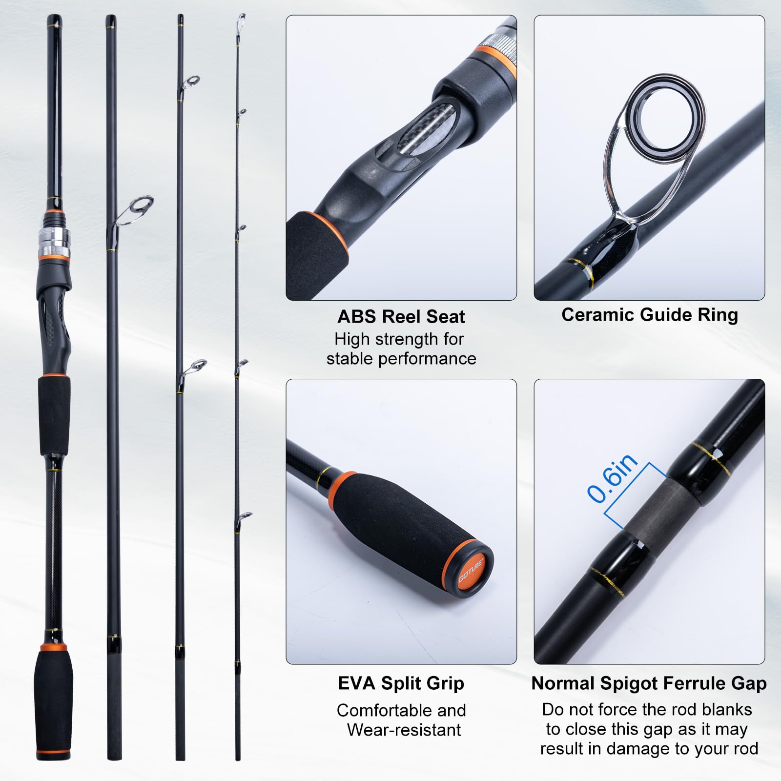 ชุดคันเบ็ดและรอกตกปลาแบบพกพา G - Reel Bag บทวิจารณ์และราคา