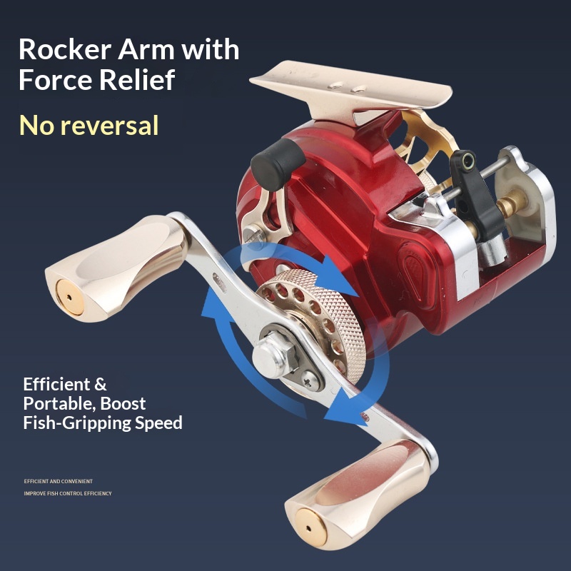 รีลตกปลาแบบแพและน้ำแข็ง Red Ma - Ice Fishing Reel บทวิจารณ์และราคา