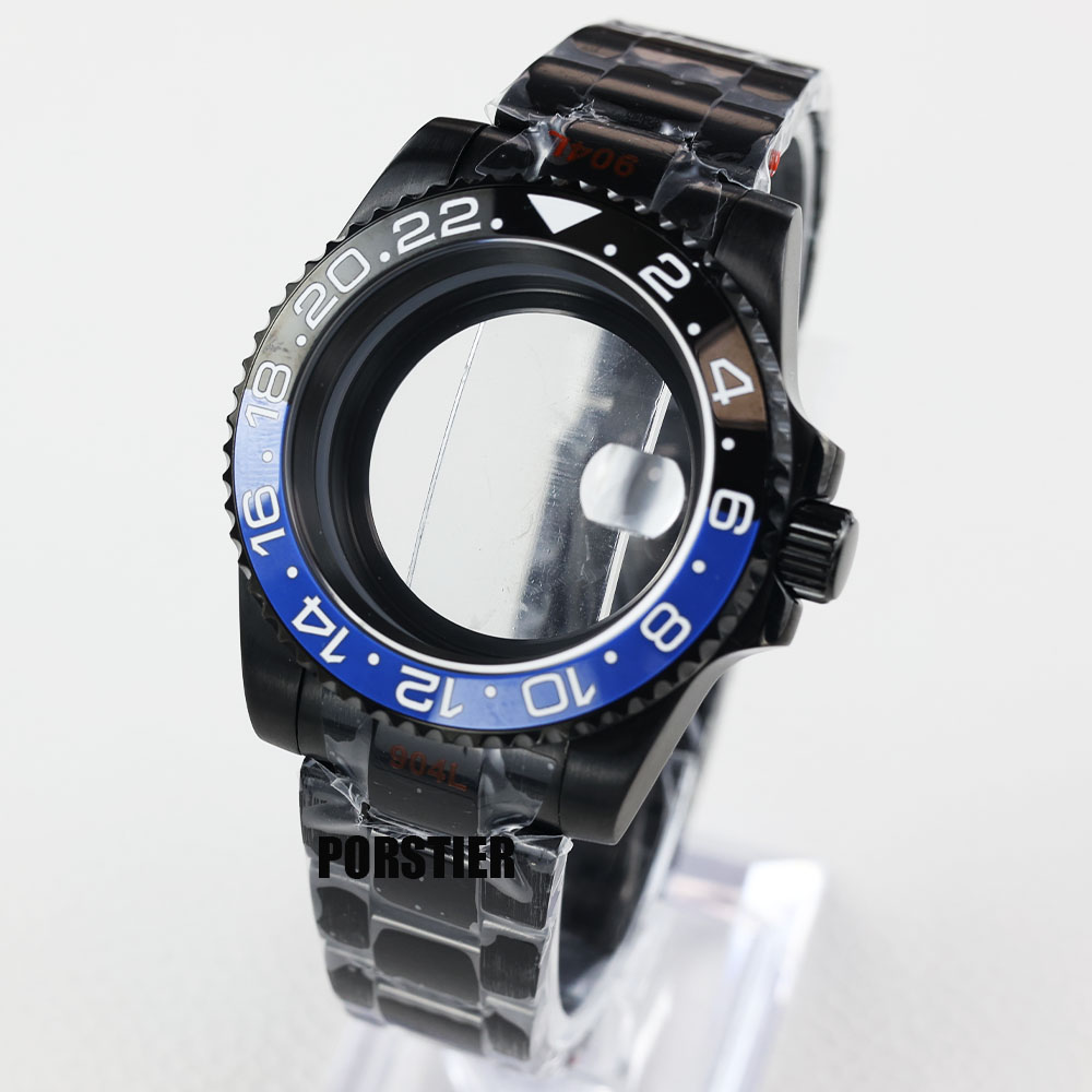 40 มม.สีดํา pvd นาฬิกา sapphir - Reel Case บทวิจารณ์และราคา